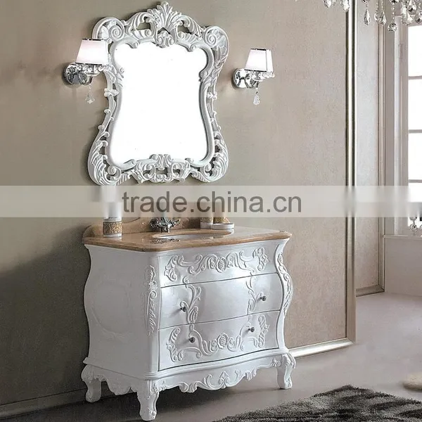 WTS3222 Classic Hotel Bathroom Furniture, Antique Wooden Bathroom Cabinet photo-4