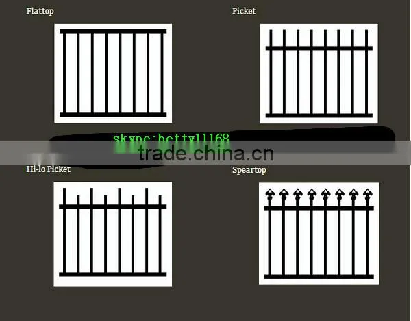 High Quality Cheap Wrought Iron Fence Gate for Driveway photo-3