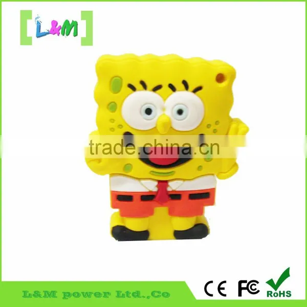 Hot Sale Free Sample Silicon/SpongeBob Usb Flash Memory Drive photo-2