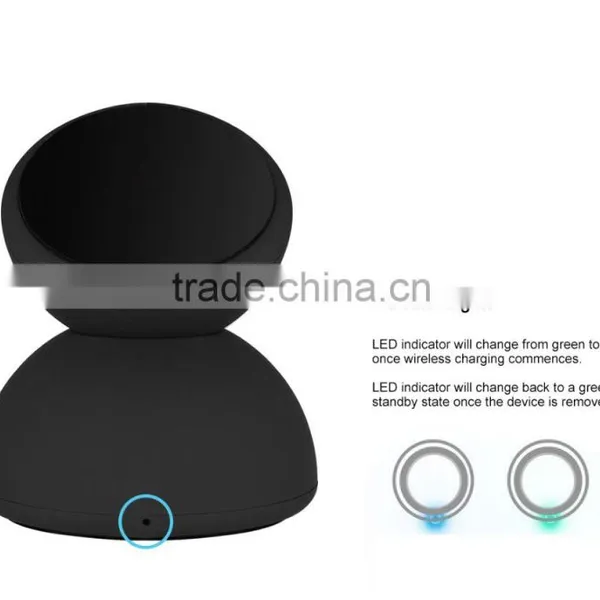 Qi-Standard 9V Wireless Fast Charger With LED Indicator For Smart Phones photo-3