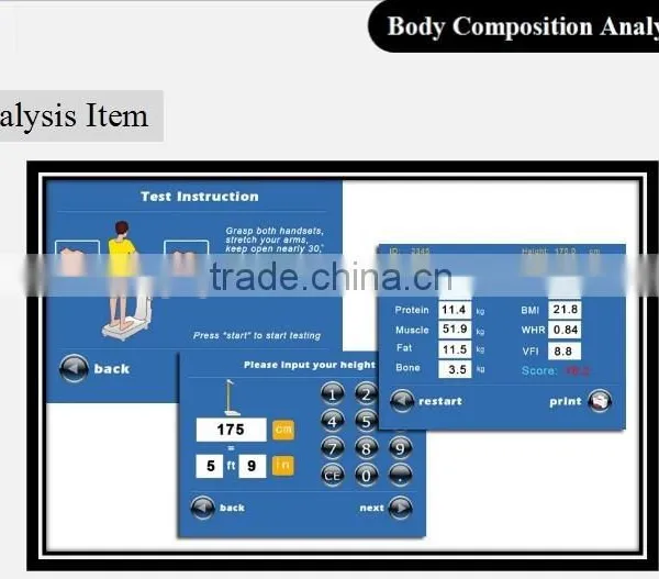 Body Fat Measurement Analyzer GS6.5 POPIPL CE Beijing photo-5