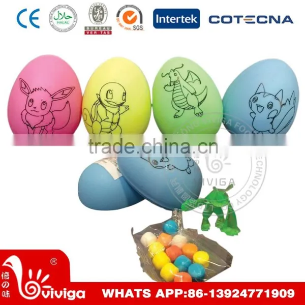 4g Pokeman Cartoon Painting Egg Toy Candy photo-3