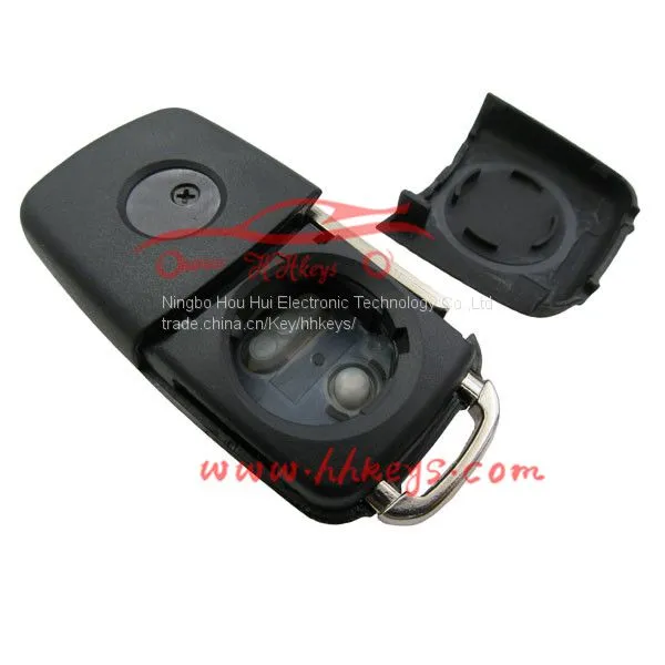 VW Remote Key Flip Key Shell 3 Button VW Key(with Screw, Words on the Side) photo-3