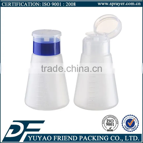 pp 180ml nail polish remover pump dispenser bottle