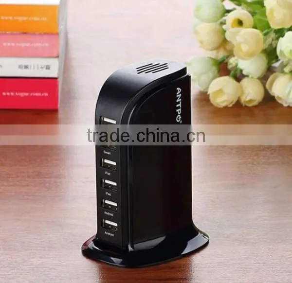 6Ports USB Power Adapter Wall Charger Portable Travel Charger photo-2