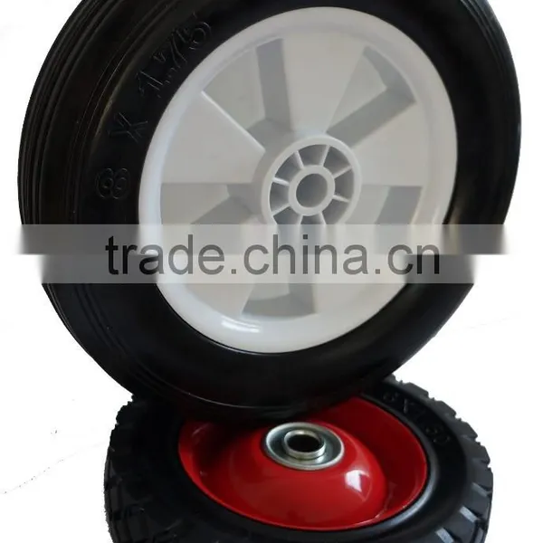 White Plastic Rubber Lawnmower Lawn Push Mower Wheel 8+ Inch Diameter photo-4