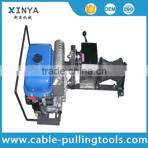 Winch Manufacturer 1 Tons Cable Winch HONDA/YAMAHA Engine for Power Construction photo-4