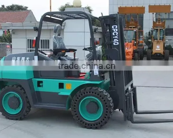 New Small 4000kg CPCY40 Diesel Forklift/off Road Forklift photo-5