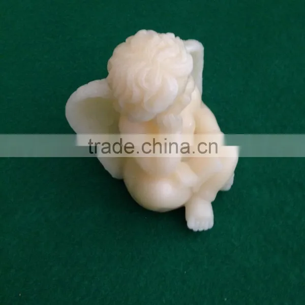 Flameless Led Candle Led Angel Shaped Real Wax Candle Christmas Decorative Led Candle Flickering Real Wax Candle photo-3