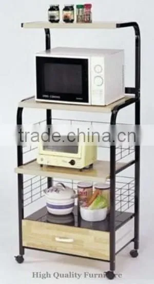 Metal Microwave Oven Shelf Storage Stand Organizer photo-2