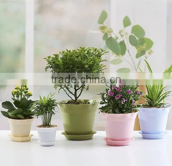 Fashional Design Lotus Shaped Plastic Plant Flower Pot Which Has 6 Kinds of Colors photo-3