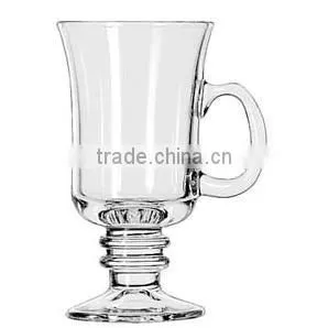 Haonai Wholesale Irish Coffee Milk Latte Juice Goblet Cup Cafe Glassware Glass Mug photo-3