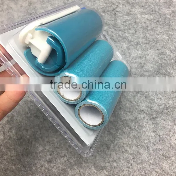 3 Pcs Folding Reusable Magic Hair Remover Sticky Roller Cloth Cleaning Lint Dust Brush With Double Blister Card Package photo-5
