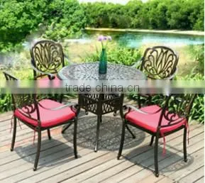Sigma Outdoor Furniture Cast Aluminum Garden Dining Set Tables and Chairs photo-2
