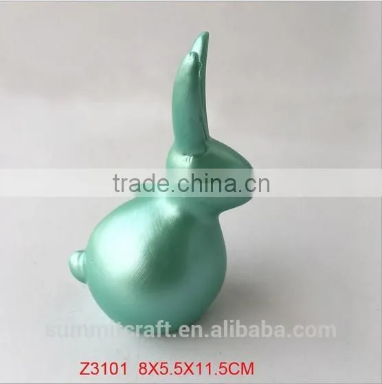 Resin Cute Easter Bunny Rabbit Figurine photo-4
