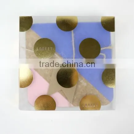 Geometric Cork Coasters Colorful Printed Quare Coaster Set Cup Coasters Cork photo-2