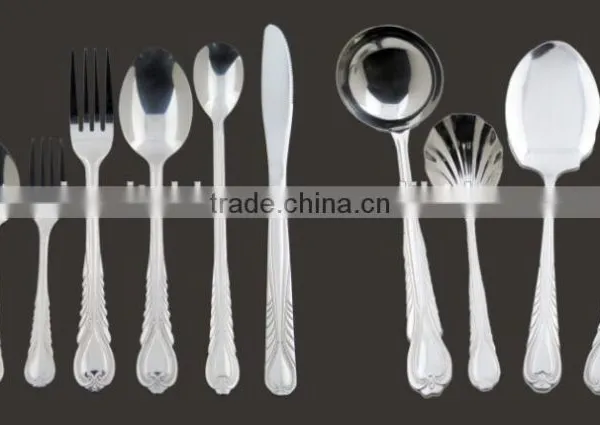 Silver Cutlery Stainless Steel Cutlery 4pcs Dinnerware Sets French Tableware