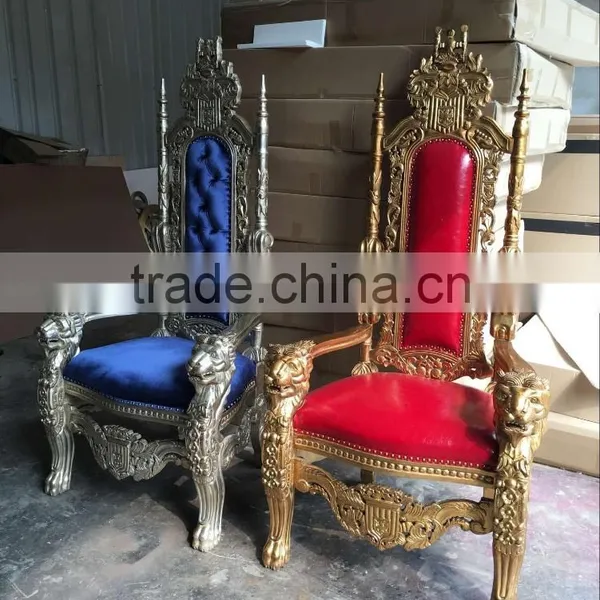 Hot Sales Wedding Decorating Polyresin King Chair photo-6