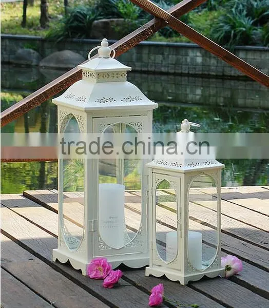 New 2017 White Vintage Style Moroccan Lantern Candle Holders photo-3