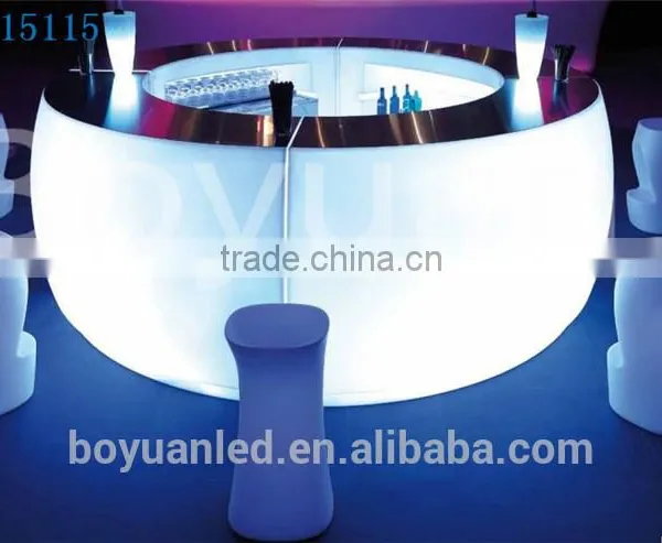 Led Shop Showroom Reception Counter Designs Home Party Light up Bar Counter photo-2