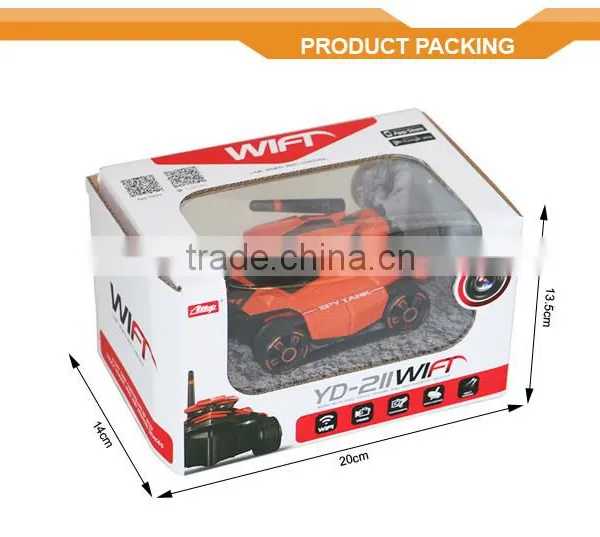 New Arrival YD-211 4CH RC Wifi Tank I-Spy Tank Controlled by Mobile Phone Android and Ios App tv Remote Control photo-6