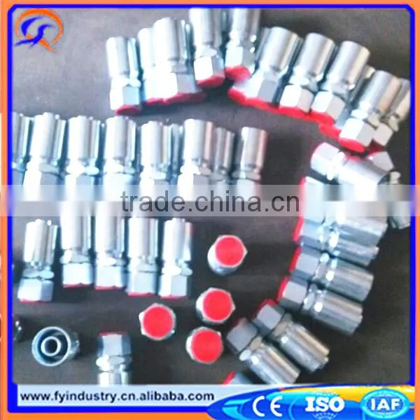Discount,CNC Manufacture Carbon Steel Hydraulic Hose Female Ferrule FY 01400 photo-6