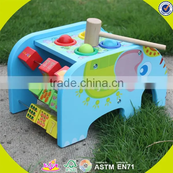 Wholesale Educational Wooden Pounding Toy Multi Function Wooden Pounding Toy With Abaucs and Blocks W12D029 photo-6