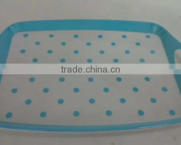 Melamine Tray With Double Handle C3007 photo-2