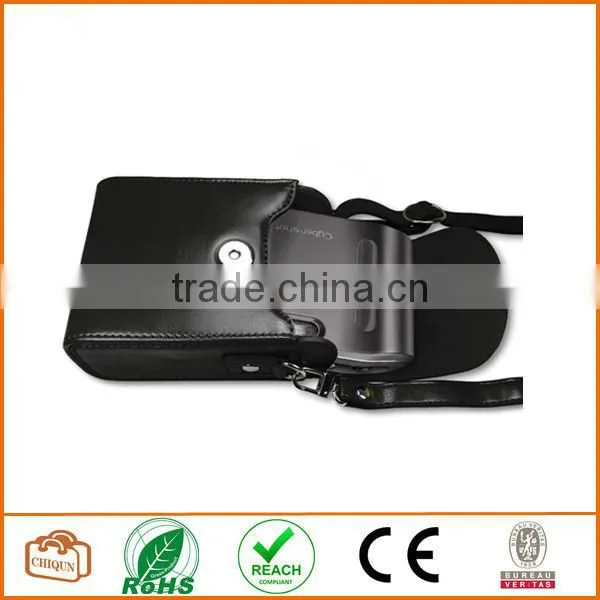 Protective Compact Case With Magnetic Closure and Strap Compatible With Digital Camera (Black) photo-4