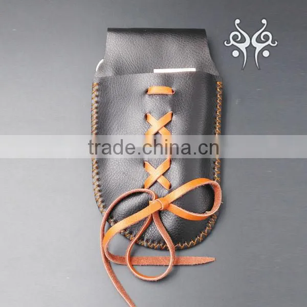 QJ-CP17 Leather Bag Barber Hair Shears Bag photo-2