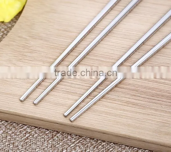 China Sale Square Chopsticks New Stainless Steel Chopsticks photo-2
