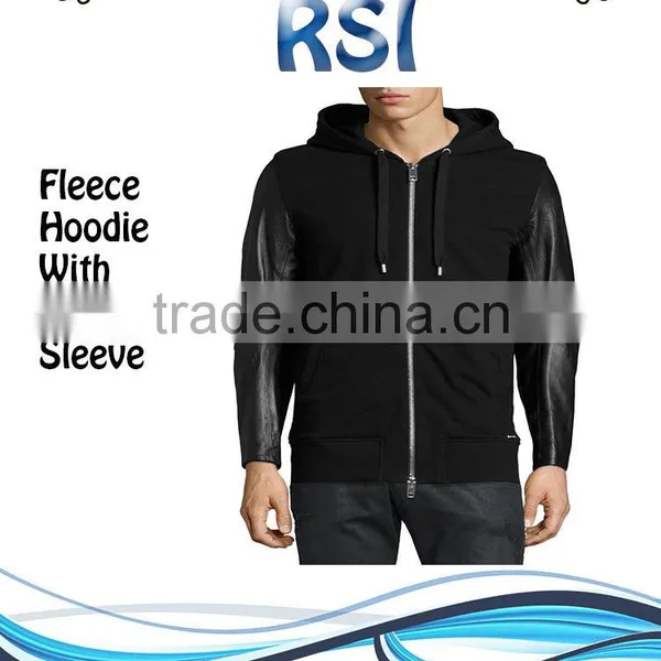 EMBROIDERY AND PRINTED MEN/WOMEN FLEECE HOODIE