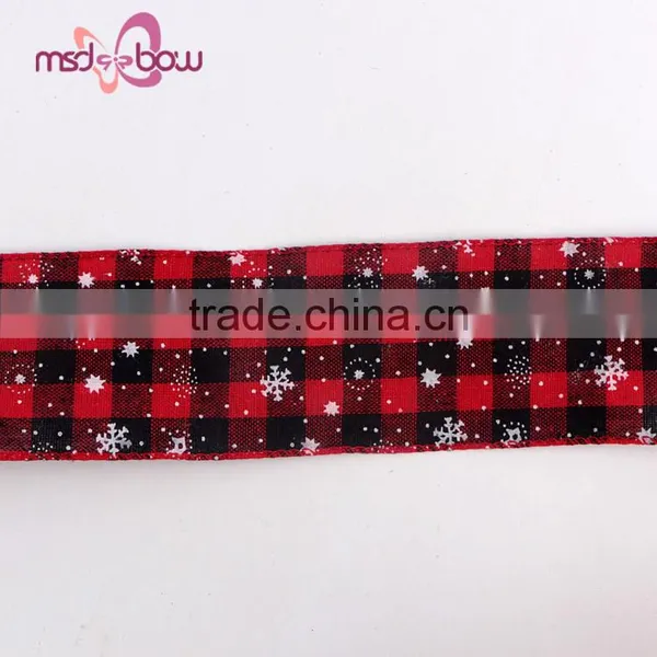 Western Style 28mm Celebrate it Holiday Christmas Burlap Ribbon photo-6