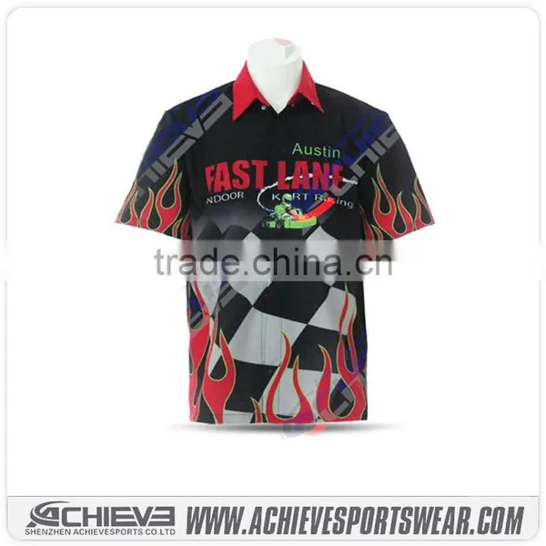 Wholesale Motocross Jersey Custom Racing Pit Crew Shirts photo-2