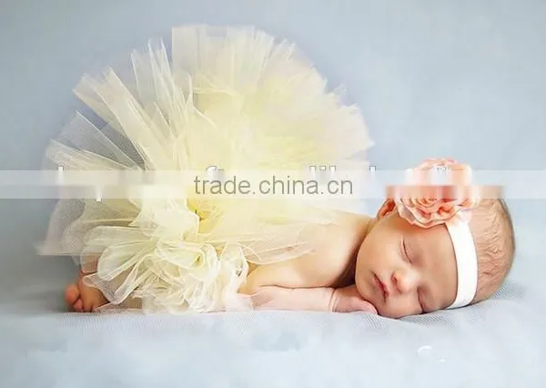 In-stock Latest Fashionable Design Baby Tutu Skirt With Flower Headwear for Photo Props photo-6