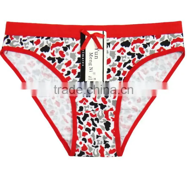 Yun Meng Ni Underwear Mature Ladies New Style Special Printing Cotton Hipsters Lady Panties photo-3