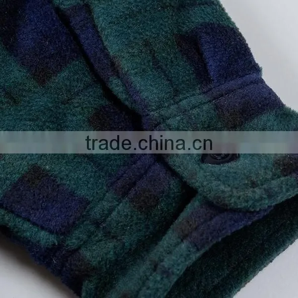 Chinese Supplier Custom Design Men Fleece Plaids Jacket photo-5
