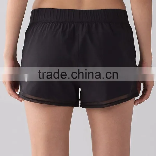MGOO Wholesale Fully Reversible Running Shorts Women 100% Polyester Ventilate Comfortable Dri Fit Jogger Pants photo-5