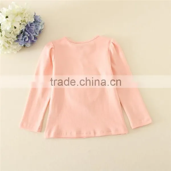 2015 Fashion Children's Tee Girls Shirt Plain Newest Design Shirts for Child of 110-140cm photo-6