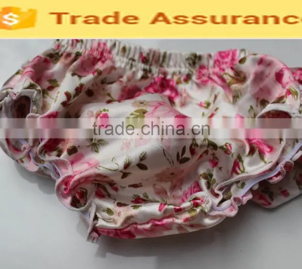 Soft Baby Boutique Clothing Newborn Toddler Ruffle Shorts Infant Flower Patterns Bloomer photo-2