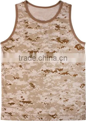 Custom Cotton Blend Wholesale Camo Tank Top photo-5