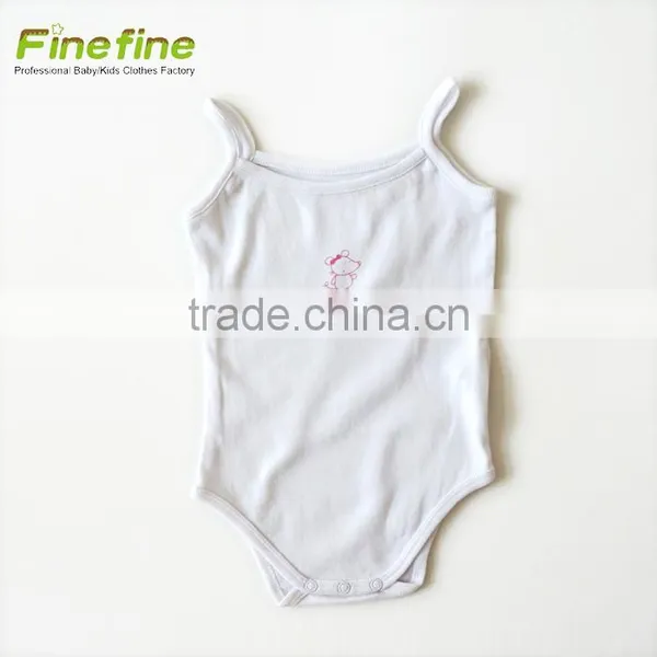 Design Smocked Baby Clothes Plain Cotton Baby Romper photo-3
