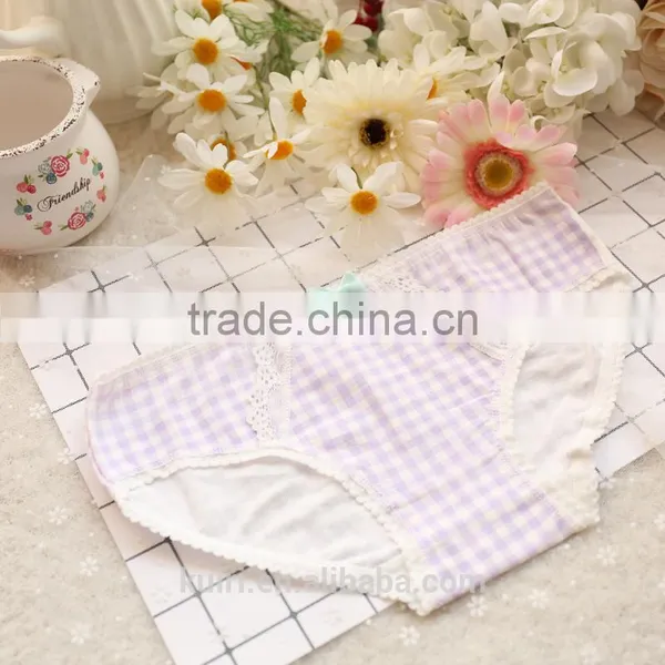 2017 Cute Candy Color Girls Cotton Underwear Lace Bowknot Gift Box Panties Briefs photo-4