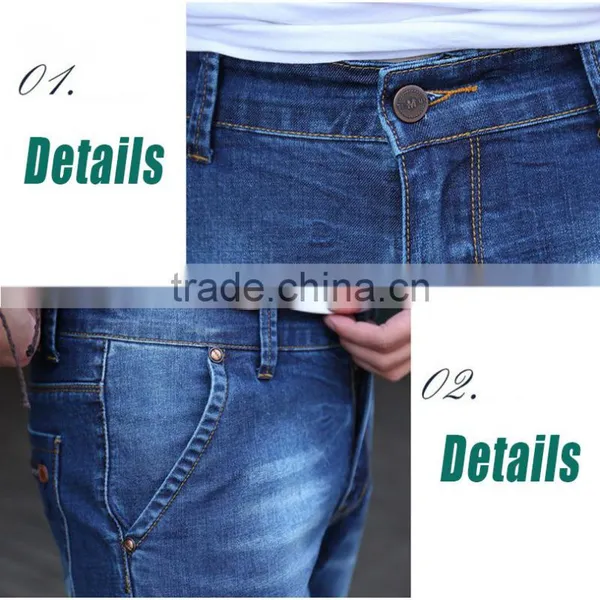 Short Pants Slim Straight Leg Design Men Jeans photo-4