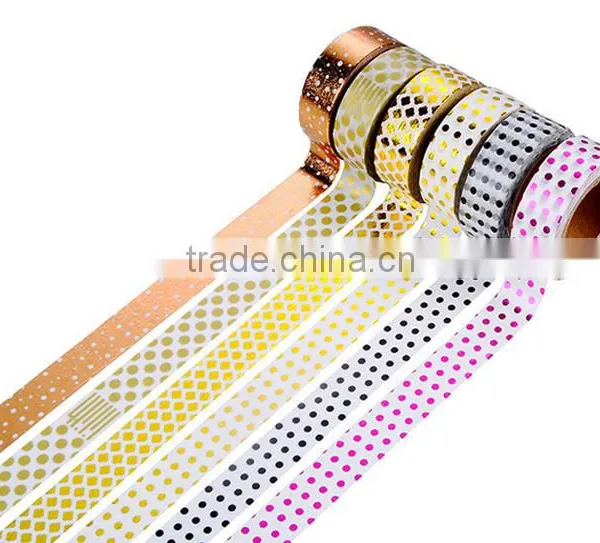 Pokla Dot Foil Washi Paper Tape photo-4