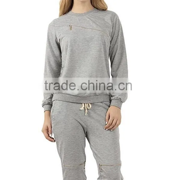 Sweatshirt Set Zipper Tracksuit Women Cheap Tracksuit Bodyfitted photo-3
