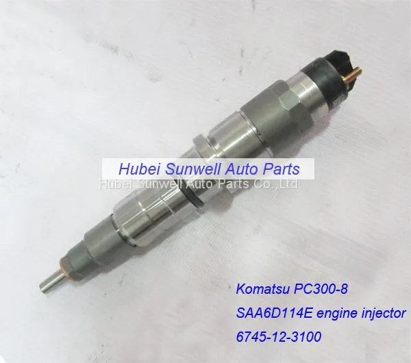Komatsu PC300-8 Injector 6745-12-3100 SAA6D114 Engine Injector 5263308 photo-2