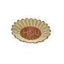 Acid-proof Rattan Bread Basket Display With PP Wire , Round Shape