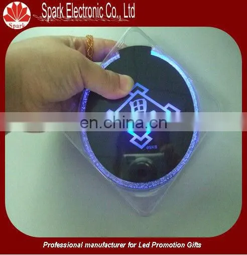 led table coaster, led flashing table coaster