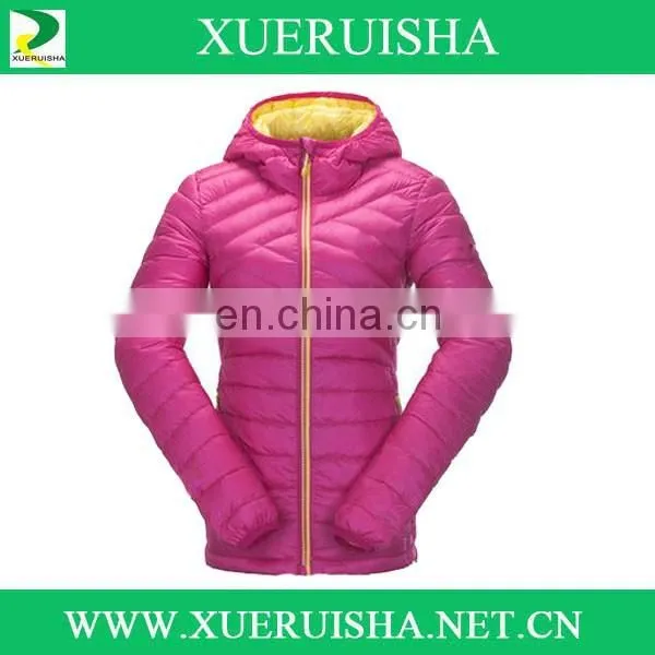 Nylon Cover Down Jacket Slim Fit for Famale With Oem Size